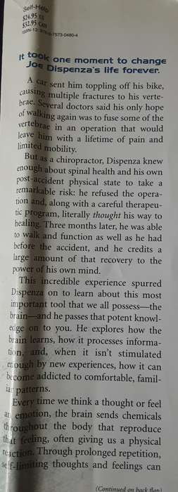 Evolve Your Brain, The Science of Changing your mind by Joe Dispenza