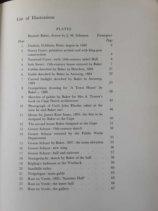 Herbert Baker in South Africa by Doreen Greig **limited edition nbr 1523/2000**