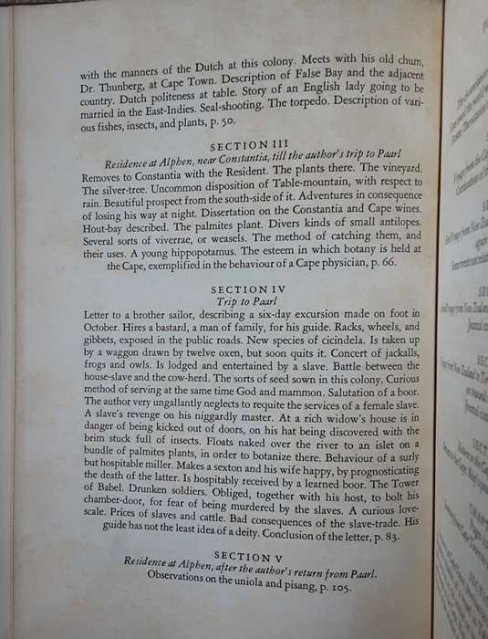 Anders Sparrman A Voyage to the Cape of Good Hope vol 1 & 2 edited by Prof V Forbes