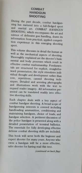 Combat Handgun Shooting by James D Mason