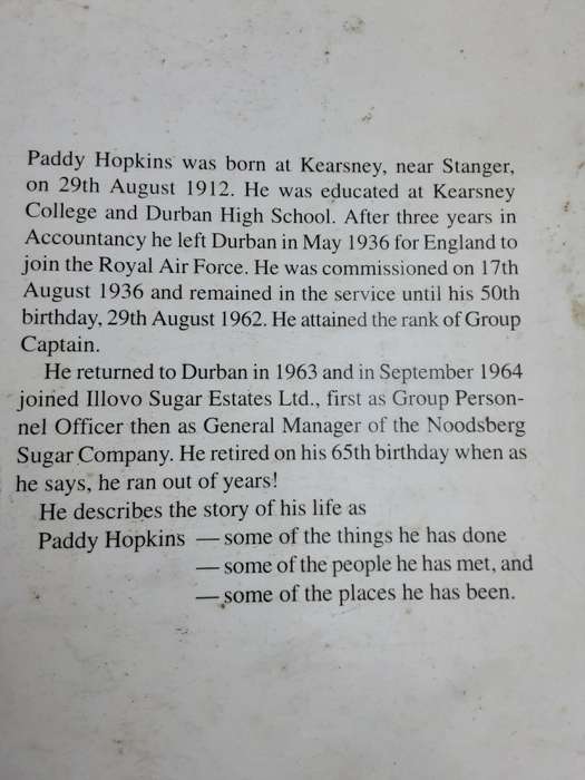 Paddy, The Next Best Thing - By Captain H. E. (Paddy) Hopkins **limited edition 24/50 Signed **