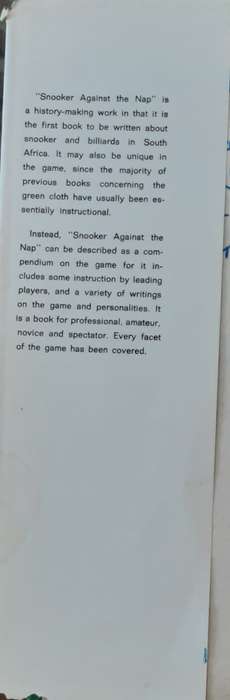 Snooker - Against The Nap by Ken Shaw ***SIGNED by Ray Reardon & Horace Lindrum**
