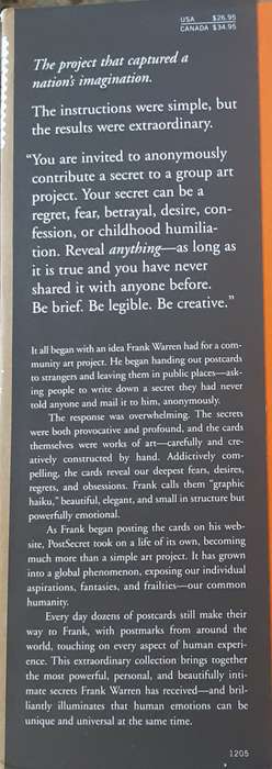 Postsecret by Frank Warren