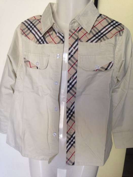 BURBERRY print Beige Long Sleeve Shirt (3-4y, 4-5y, 5-6y)