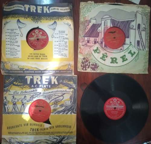 Trek - 4 x Afrikaans Records - 78RPM - Die Vos Broers