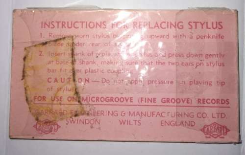 Garrard GC2/1 Replacement Stylus for Record Player