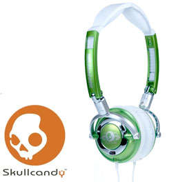SkullCandy..  Lowrider - Green White Chrome..  New Sealed. Stock Clearence