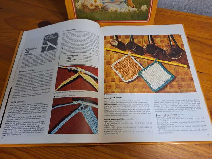 Vintage Book - Golden Hands  Vol. - 1 and 2 - Knitting, Dress Making and Needle Craft Guide