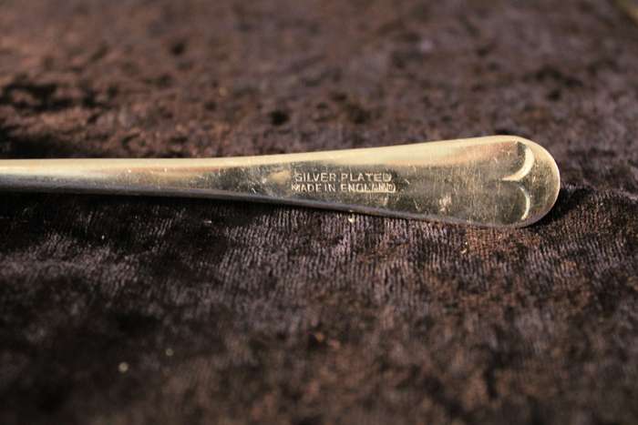 Set of Silver Plated Salad Servers.