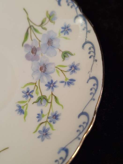 Shelley - Blue Rock Coffee Saucer - 13546 - B.