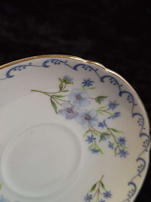 Shelley - Blue Rock Coffee Saucer - 13546 - B.