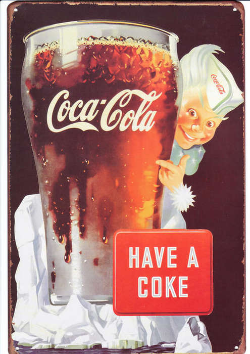 Coca Cola Metal bar sign, a Must have for you braai room