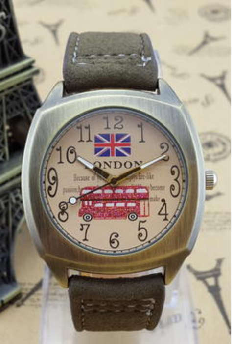London Modern Idea Watch Design (Brown Strap)