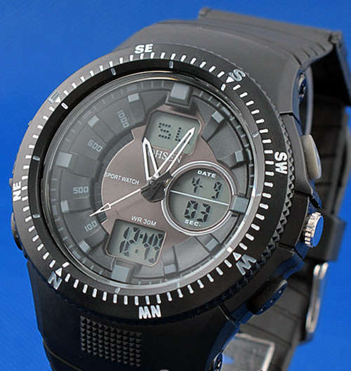 Latest Digital / Analog Military Tactical Watch (Grey face)