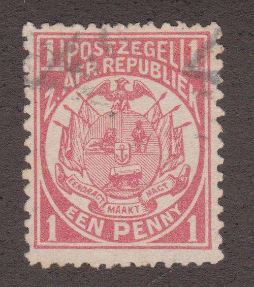 POSTZEGEL Z AFR REPUBLIEK EEN PENNY
