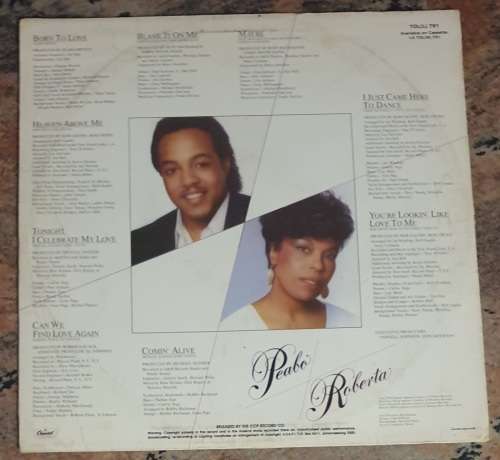 PEABO BRYSON ROBERTA FLACK Born To Love (VG/VG) Capitol TOL(L) 761 SA Pressing 1983