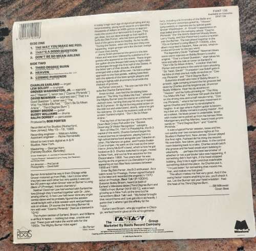 CHARLES EARLAND Third Degree Burn (New) Jazz Roots FANT 136 SA Pressing 1990 - RARE