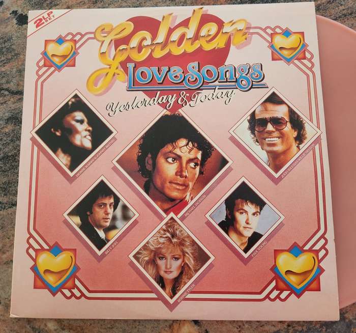 GOLDEN LOVE SONGS Yesterday & Today - Double LP (VG+/VG+) - Peach LP - CBS AGP 137/138 - Gatefold