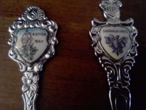 VINTAGE SOUVENIR SPOONS ( 8 SPOONS)