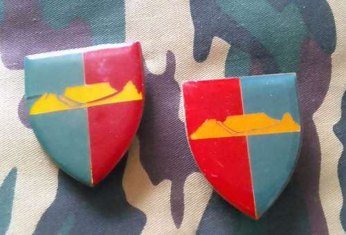 SADF WP COMMAND WORKSHOP SHOULDER FLASH SET --ALL PINS