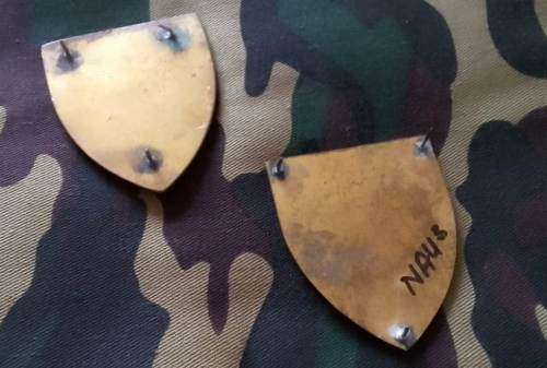 SADF WP COMMAND WORKSHOP SHOULDER FLASH SET --ALL PINS