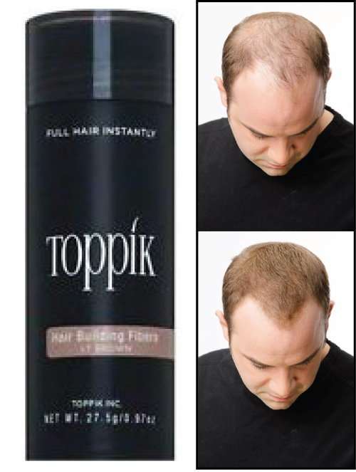 TOPPIK -Light brown 27.5g-hair fiber-Instant Thicker Hair for Hair Loss(75 days supply)FREE SHIPPING