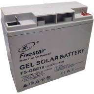 12v 18ah gell solar battery fivestar