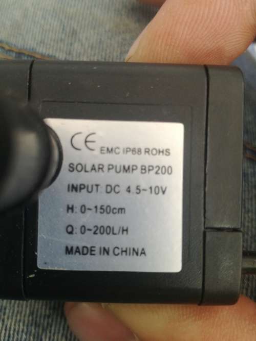Solar pump with Solar panel