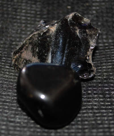 Large Black Obsidian Rough and Polished Banishes negative energy,Highly Protective