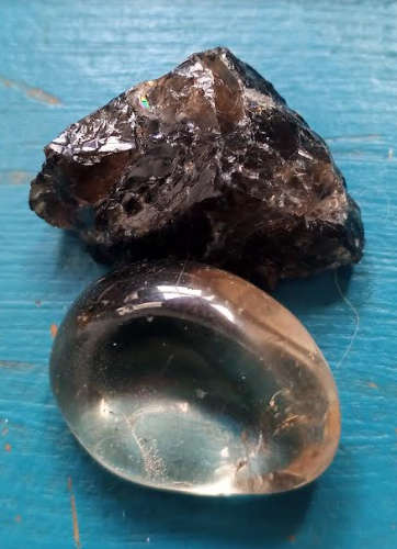 Smokey QuartzPolished + Rough  is a negative energy buster! Very Protective and Aura cleansing