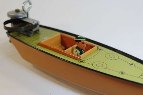 Vintage Tin Boat