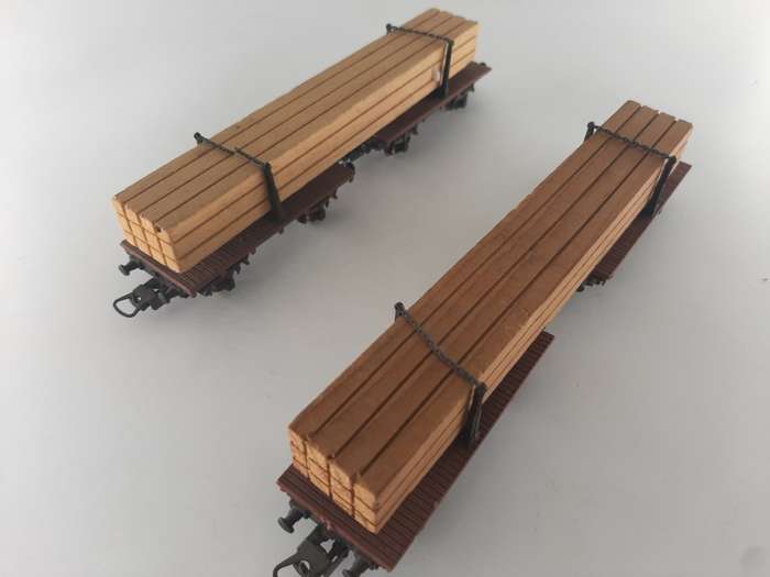 2 x Lima Wood Wagons