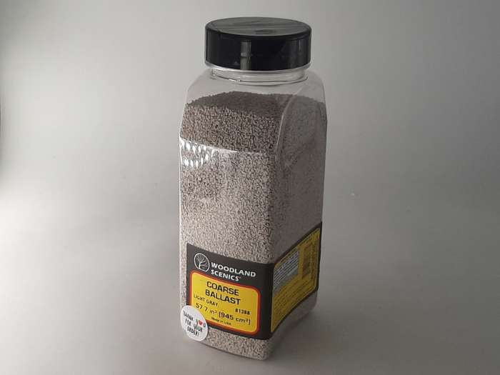 Woodlands Scenic : Coarse Ballast (Light Gray )