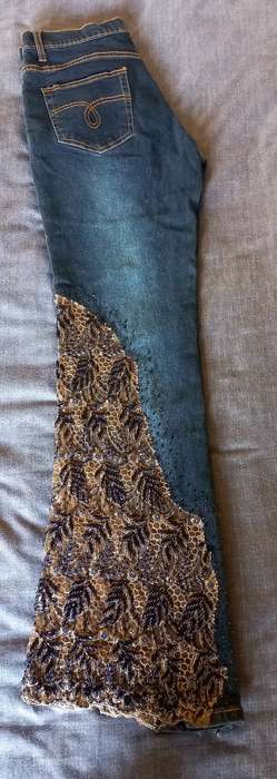 Ladies sequence jeans