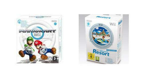 New Wii Mario Kart & Steering Wheel or Wii Sports Resort & Motion Plus [VIP DEALS]