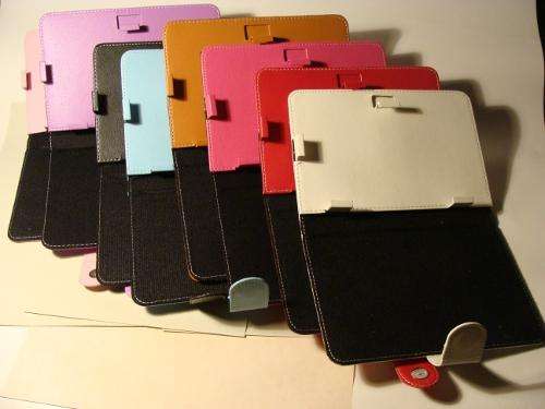 Various colors foldable leather-like cover : For 7 inch tablets