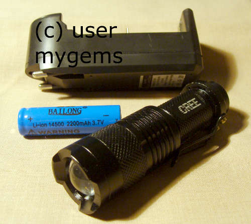 Cute :-)   tiny 200 lumens CEE Led RechargableTorch - Free collect in PTA