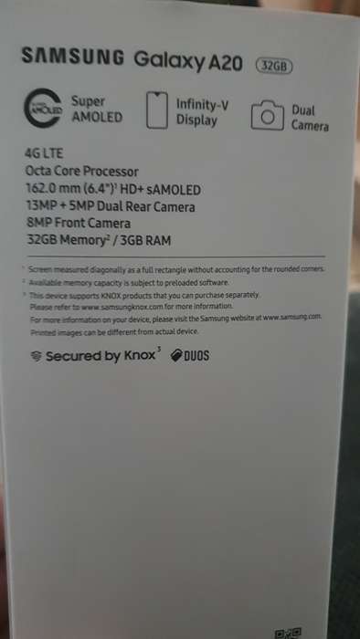 Samsung A20 dual sim