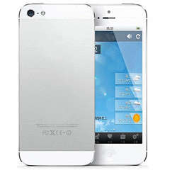**Local Stock 24Hr Delivery** iPhone 5 Clone Design Android Phone, DUAL SIM,Slim, TV Function, White