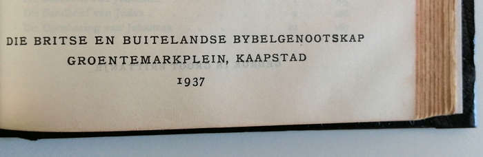 1933 Bybel 1937 Druk