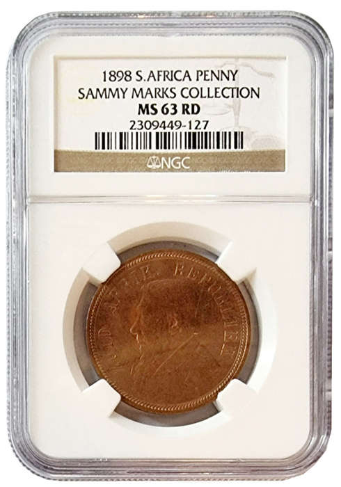 *Incredible* 1898 Sammy Marks 1P MS63RD