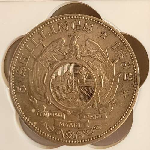 1892 5 Shillings Double Shaft - XF Details