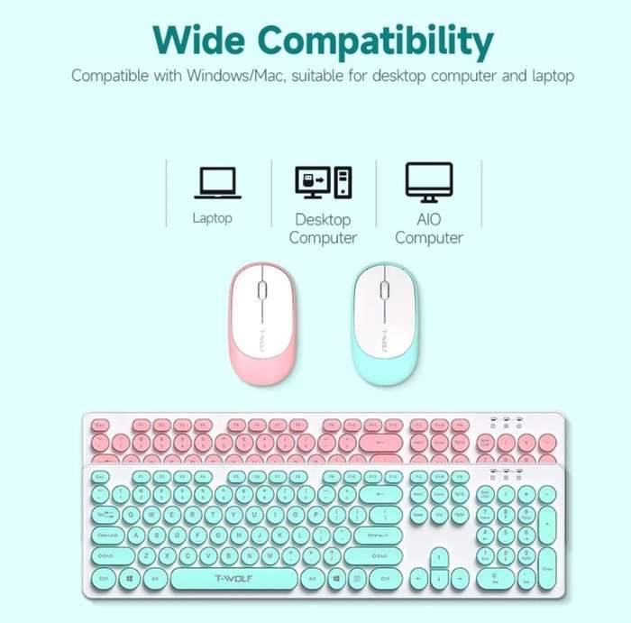 2.4G Wireless Keyboard Mouse Combo