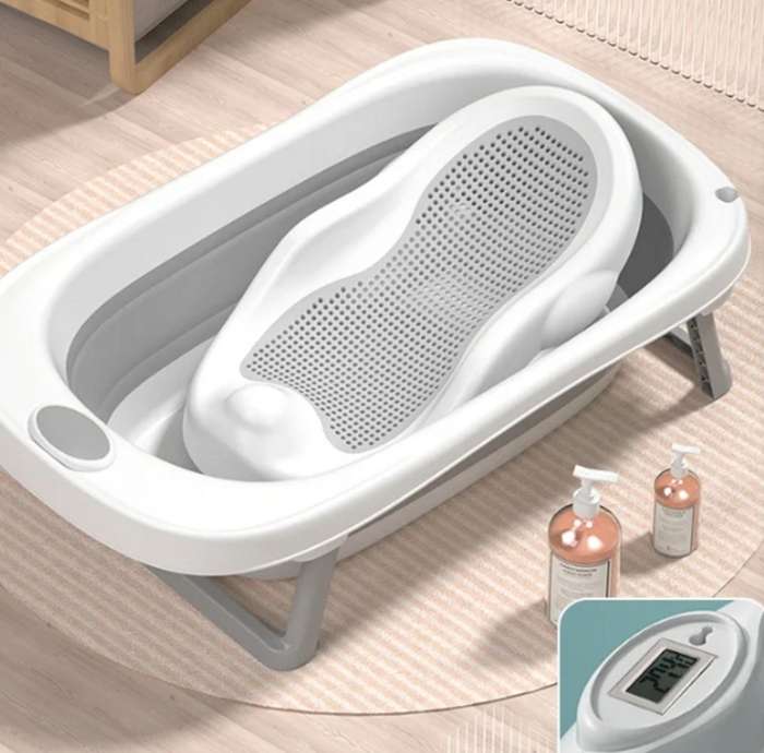 Newborn To Toddler Foldable Baby Bath Set