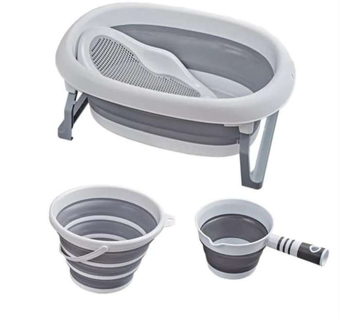 Newborn To Toddler Foldable Baby Bath Set