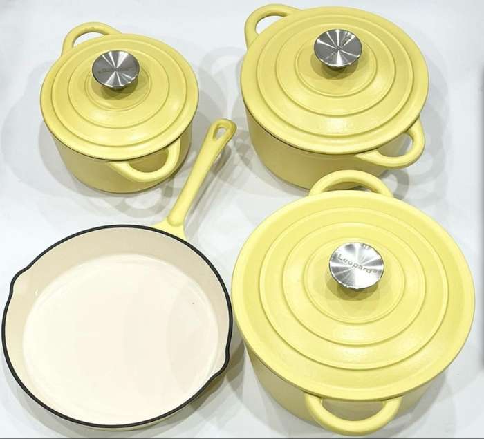 7 Piece Cast Iron Cookware Set