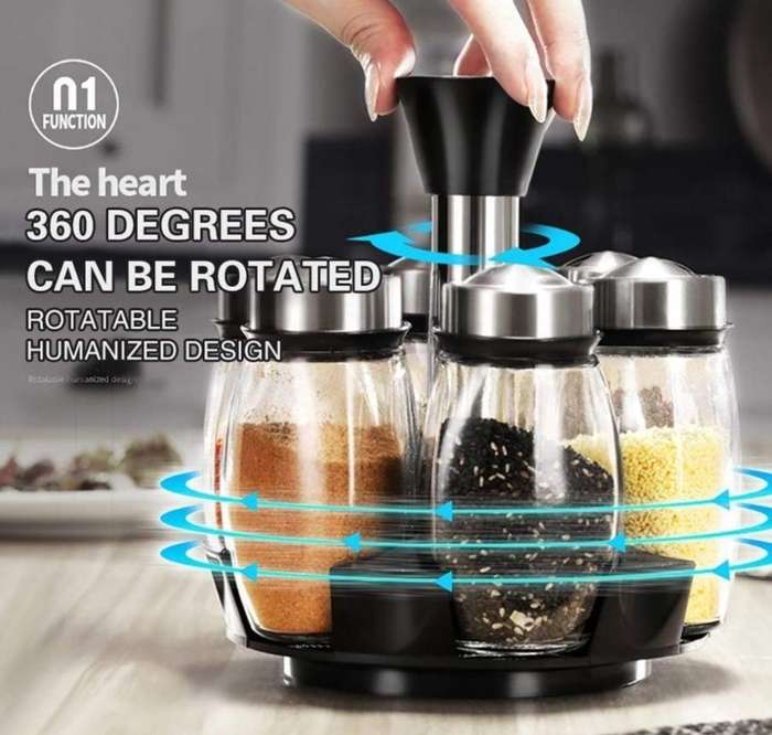 Rotating Spice Jar Rack