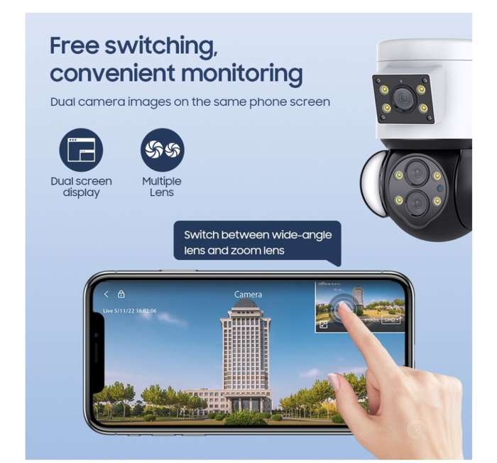 Multiple Lens Floodlight Camera