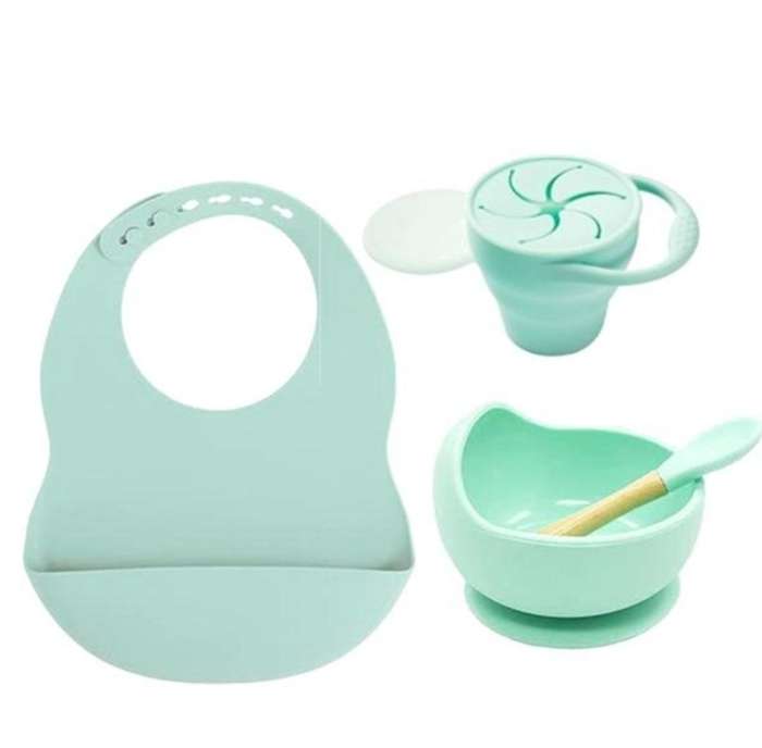 Baby Feeding Silicone 4pc Set