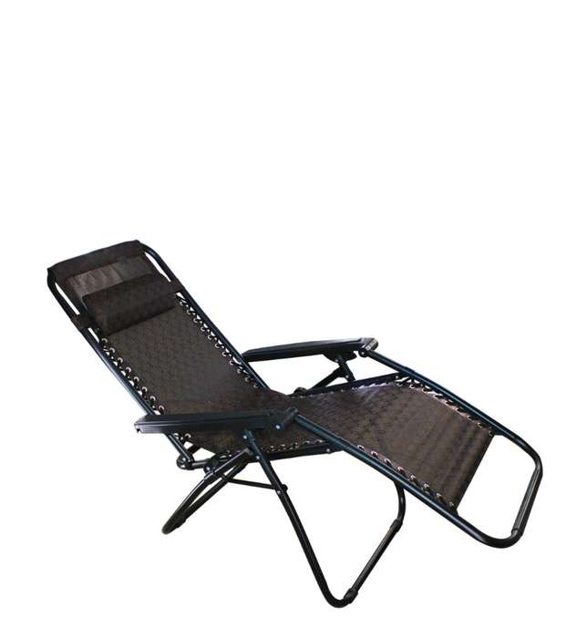 2 in 1 Zero Gravity Folding Recliner & Deck Chair with Removable Headrest